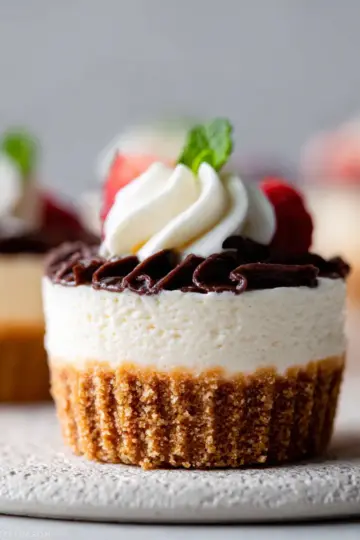 Mini No-Bake Cheesecakes