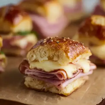 Baked Ham and Cheese Sliders