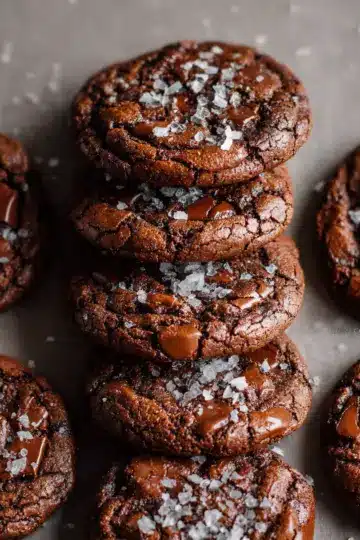Salted Brownie Cookies