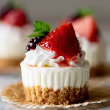 Mini No-Bake Cheesecakes