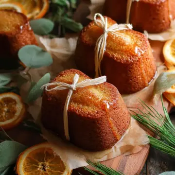 Orange Ginger Honey Cakes