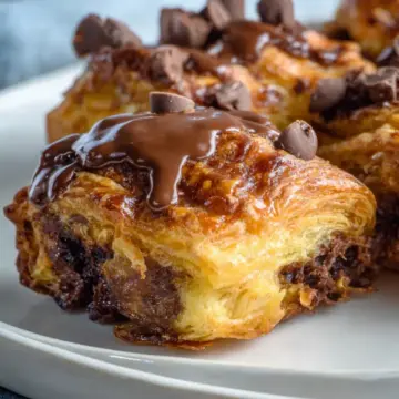 Chocolate Croissant Breakfast Bake
