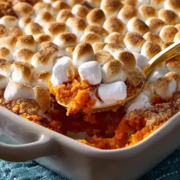 Sweet Potato Casserole with Marshmallows