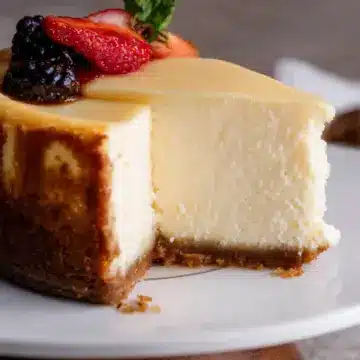 perfect new york style cheesecake (rich & creamy!)