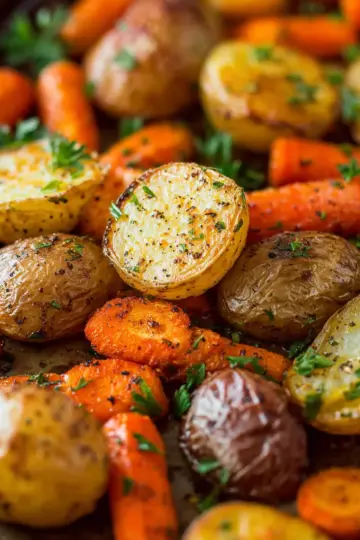 Roasted Potatoes and Carrots