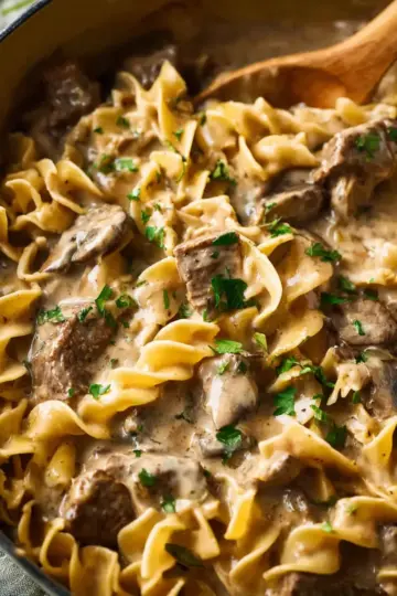 Slow Cooker Beef Stroganoff