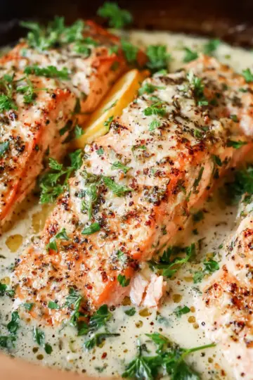 Baked Boursin Salmon