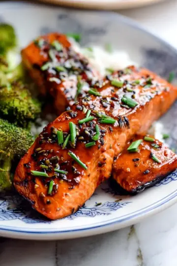 Air Fryer Salmon with Maple Soy