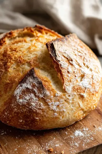 Easy No-Knead Crusty Bread