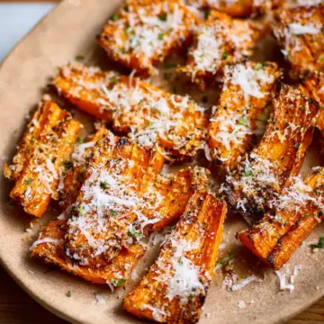 Parmesan Smashed Carrots