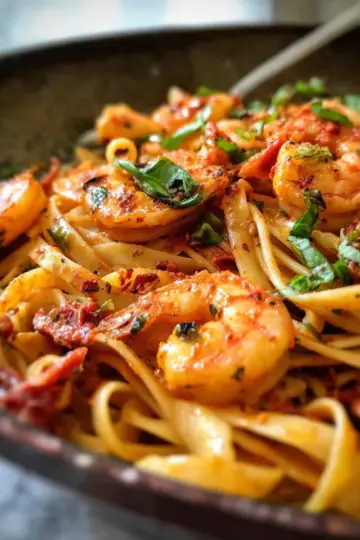 Spicy Chilli Prawn Pasta (Shrimp)