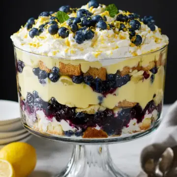 Lemon Blueberry Cheesecake Trifle