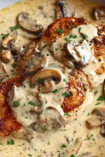Chicken Breast in Creamy Mushroom Sauce