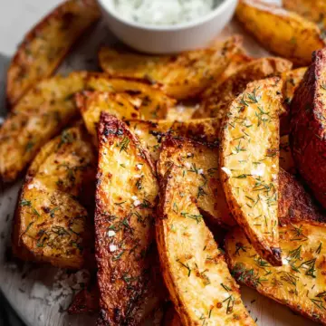Roasted Greek Potato Wedges (Greek Fries)