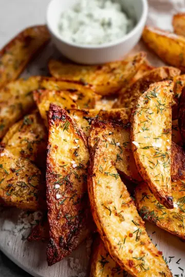 Roasted Greek Potato Wedges (Greek Fries)