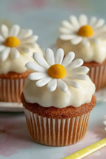 Super Cute Daisy Cupcakes