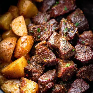 Slow Cooker Garlic Butter Beef Bites
