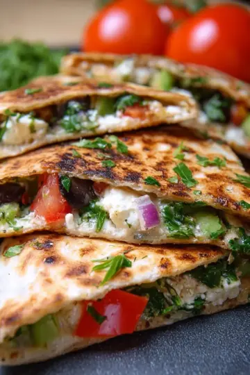 Mediterranean Quesadillas