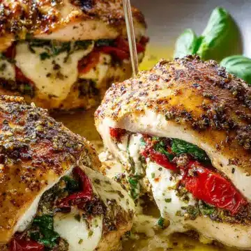 Caprese-Stuffed Chicken