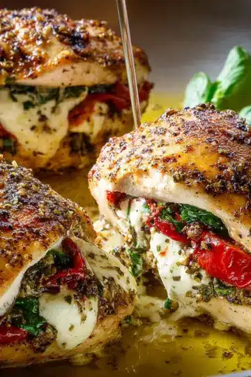 Caprese-Stuffed Chicken