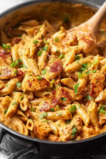 One Pot Creamy Cajun Chicken Pasta