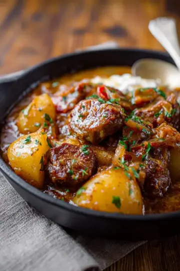 Saucy Hungarian Red Potato Goulash