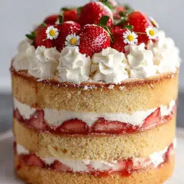 Strawberry Shortcake Layer Cake Recipe