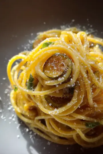 Spaghetti alla nerano (Spaghetti aux courgettes)