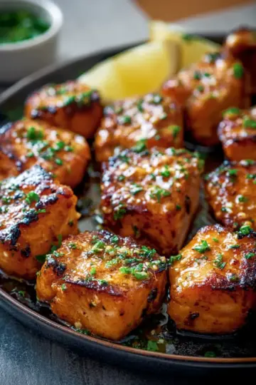 Air Fryer Bang Bang Salmon Bites