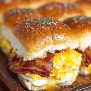 Crack Breakfast Sliders (Bacon Egg & Cheese)