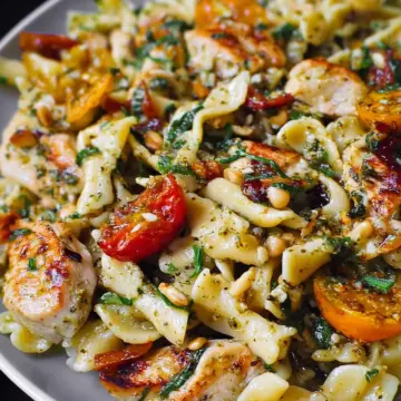 Creamy Chicken Pesto Pasta