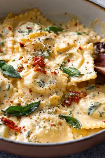 Creamy Tuscan Ravioli