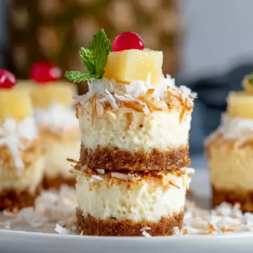 Coconut Pineapple Cheesecake (Minis)
