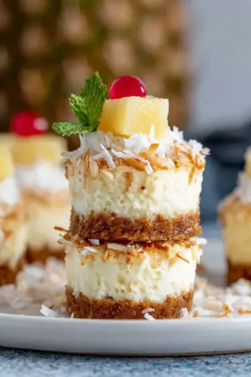 Coconut Pineapple Cheesecake (Minis)