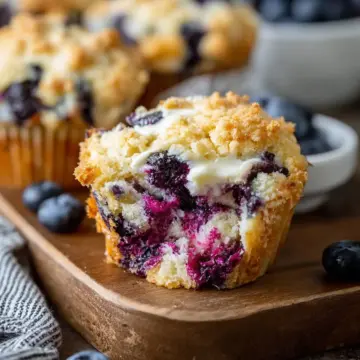 Blueberry Cream Cheese Muffins