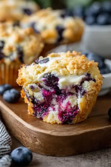 Blueberry Cream Cheese Muffins