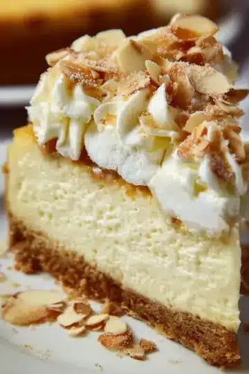 White Chocolate Amaretto Cheesecake